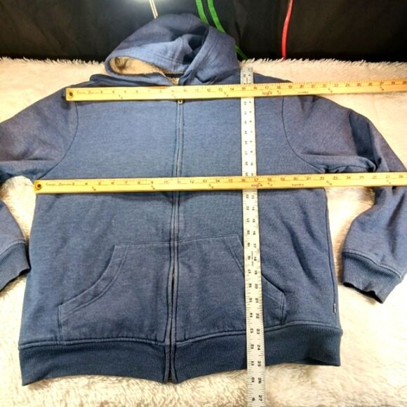 Levi's Full Zip Hoodie Medium Sherpa Lined Blue Pockets Regular Fit. Substantial - Picture 9 of 12
